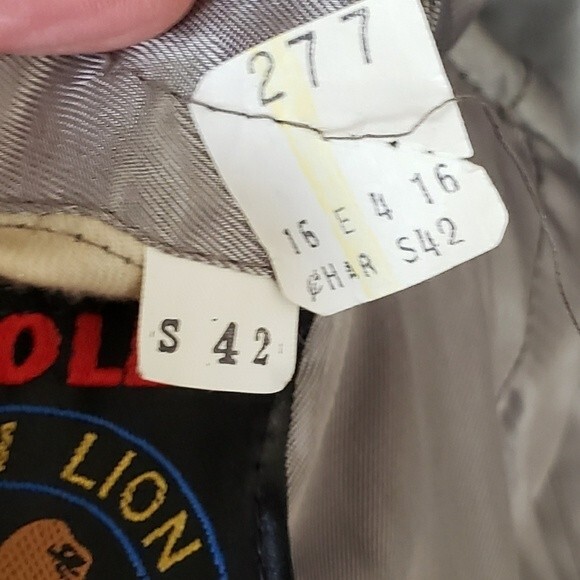 Cashmere & Wool Blend Men's Gray Dress Coat Size 42 - Picture 11 of 12